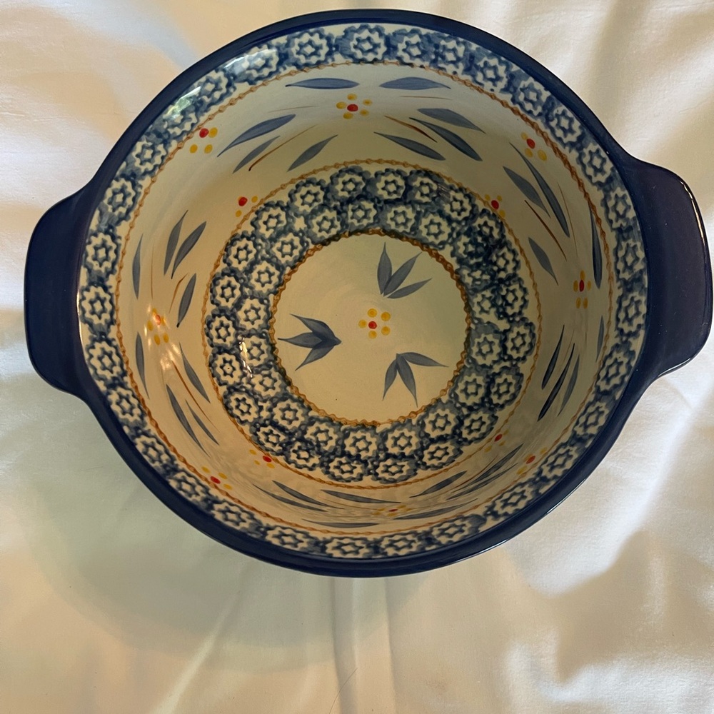 Temp-Tations Blue and White Ceramic Bowl
